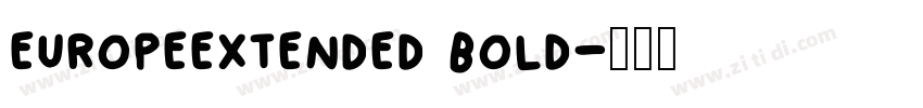 europeextended bold字体转换